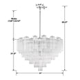 thumbnail image 5 of Crystorama Addis 16 Light Polished Chrome Chandelier - 32"W x 21.5"H x 32"D, 5 of 9