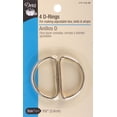thumbnail image 2 of Dritz 1-1/2" D-Rings (Gold), 4pk, 2 of 2