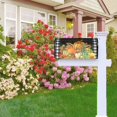 thumbnail image 5 of Fall Pumpkin Buffalo Plaid Mailbox Cover Magnetic Thanksgiving Autumn Harvest Mailbox Cover Standard Size 21 x 18 Inch Farmhouse Rustic Welcome Post Box Cover Wraps Garden Yard Home Decor for Outdoor, 5 of 6