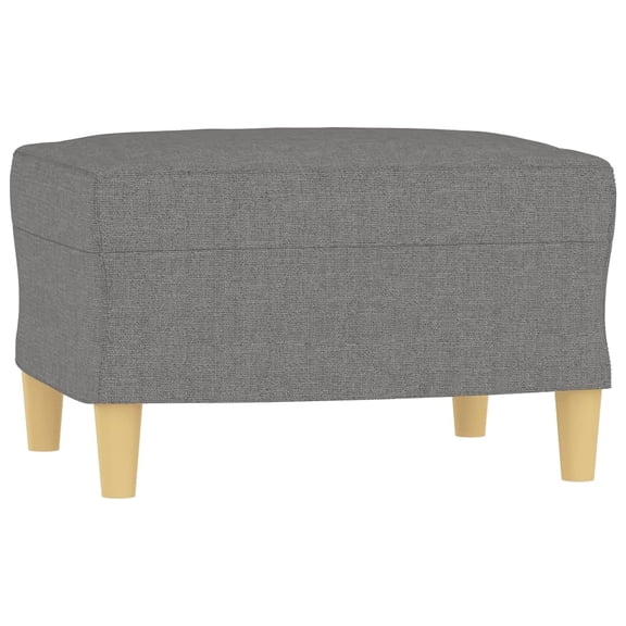 vidaXL Modern Fabric Footstool Ottoman Footrest, 1-Count, 23.6 in