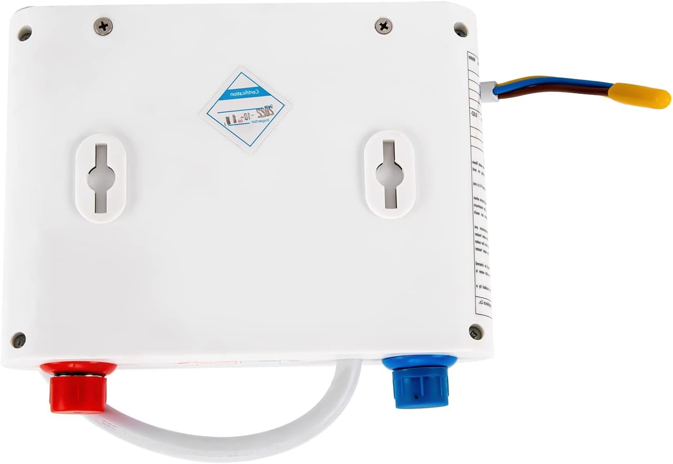Miumaeov 220V 5.5KW Mini Electric Tankless Water Heater Instant Hot Water Heater with Touch Control for Sink Wall Mounted