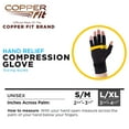 Copper Fit® Pain Support Infused Unisex Hand Relief Compression Gloves, L/XL, 1 Pair
