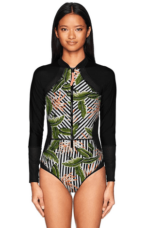 body glove zipper swimsuit