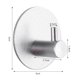 thumbnail image 2 of 4 ganchos adhesivos para toallas de pared, colgador de toallas de baño, soporte para toallas de cocina, Clip (plateado) ER, 2 of 5