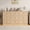 Oak, variant on Modern 9 Drawer Dresser for Bedroom, 59" Wide Dresser, Large Chest of Drawers, TV Stand for 65 inch, Storage Organizer with Metal Handles for Bedroom, Living Room, Hallway Black