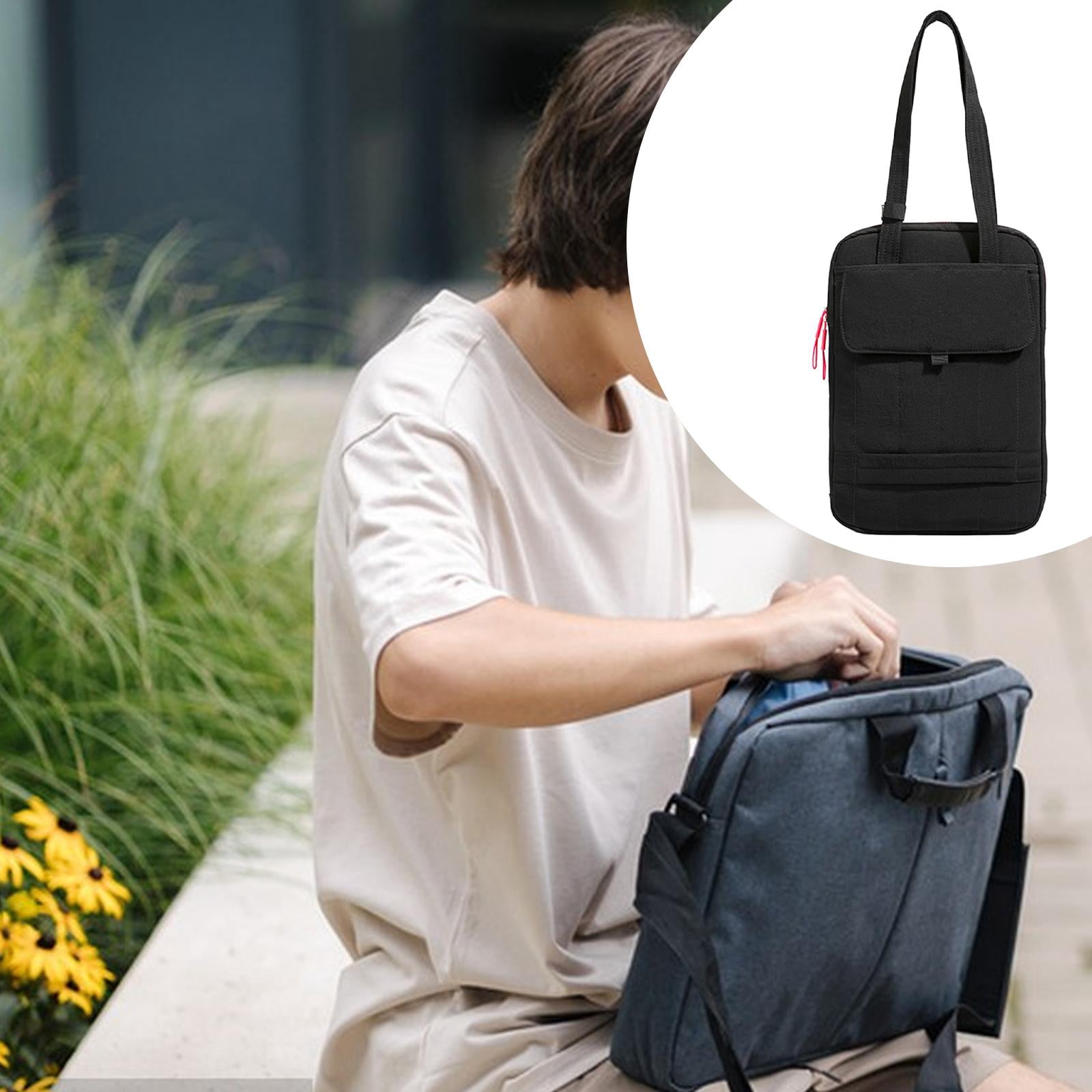 Laptop Shoulder Bag Tote Handbag Waterproof Taffeta Velvet Large Capacity for Office and Business Professionals