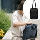 thumbnail image 5 of Bolso para portátil de 15 pulgadas, bolso de trabajo, gran capacidad, portátil, sencillo, para hombres y mujeres Negro, 5 of 7