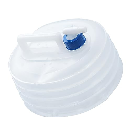 15L Folding Water Container Portable Outdoor Water Storage Bucket Tap Lightweight Collapsible Tank for Camping Self-Driving Tours and Home Use