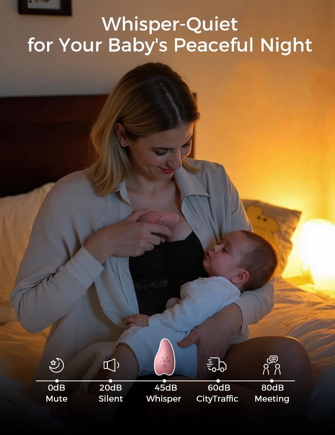 Momcozy Warming Lactation Massager Pro, 8 Vibration Modes & 4 Heating Levels, Improves Milk Flow & Relieves Breast Engorgement