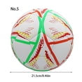 thumbnail image 2 of Eigraketly Balón de fútbol tamaño 4 - Trabajo en equipo y diversión Balón de fútbol para niños Entrenamiento de fútbol Entrenamiento de Deportes y aire libre Líneas rojas y azules Numero 5, 2 of 6