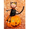 thumbnail image 3 of Lori Mitchell Cat & Jack Polyresin Halloween Pumpkin 11163, 3 of 3