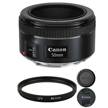 Canon EF 50mm f/1.8 STM Lens with 49mm UV Filter