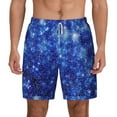 thumbnail image 3 of Uemuo Blurred Star Snow Christmas Pattern Mens Swim Trunks Quick Dry Board Shorts with Mesh Lining, Stretch Beach Shorts Quick Dry No-Chafing Board Shorts-3X-Large, 3 of 9