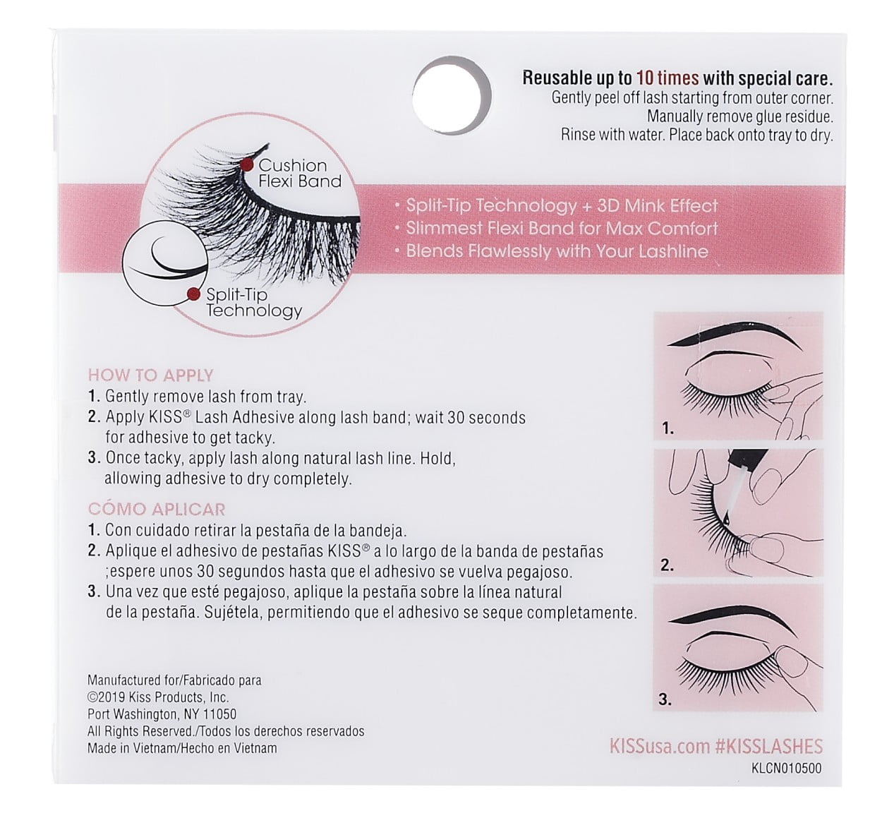 Kiss Lash Couture Naked Drama Tulle (Pack of 3)