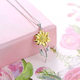thumbnail image 5 of 3pz Collar Girasol Aretes Dije Regalos Oro 18k Joyeria Mujer, 5 of 5