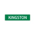 thumbnail image 1 of Kingston Boys Children Name Indoor Outdoor Letter Printed Plaque Decoration Label Wall Novelty Aluminum Metal Sign 4"x18", 1 of 1