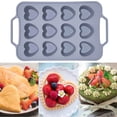 thumbnail image 2 of Bandeja para muffins y cupcakes (12 tazas) -Bandeja para mini muffins con asa-Silicona europea antiadherente de liberación rápida, 2 of 5