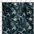 thumbnail image 3 of Soimoi Texture Print, Silk Fabric, Decor Sewing Fabric by The Yard 42 Inch Wide,Decorative Fabric for Shirts Suits Ties, Teal Blue & White, 3 of 6