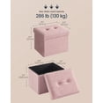 thumbnail image 3 of Otomana plegable SONGMICS Jelly Pink ULSF094R01, 3 of 7