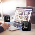 thumbnail image 4 of Altavoces para computadora, Altavoz Bluetooth con graves estéreo mejorados Altavoces multimedia de doble canal Adepaton 2034834-2, 4 of 9