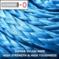 thumbnail image 3 of Crochet de Remorque en Corde de Treuil Souple Tout-Terrain Bleu - Charge de 17 Tonnes, 3 of 5
