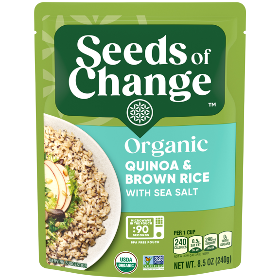 (Pack of 12), Seeds of Change Quinoa & Brown Rice with Sea Salt, 8.5 oz