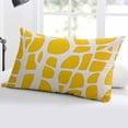 thumbnail image 5 of Yellow Stained Glass Throw Pillow Cover 12 x 20 Inch Decorative Pillow Cover Color Block Abstract Art Lumbar Pillowcase Seasonal Rectangle Cushion Case for Couch Sofa Bed Living Room, 5 of 7