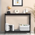thumbnail image 3 of Giantex  Console Table, Sofa Side Table w/Heavy-Duty Support & X-Shaped, Narrow Accent Entryway Table, Grain, 3 of 8