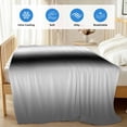 thumbnail image 4 of Black Grey White Cooling Blanket,Lightweight Breathable Summer Throw Blanket with Double Sided Cold Effect,Farmhouse Ombre Color Modern Simple Picnic Blankets Bed Sheet for Hot Sleepers 30"x40", 4 of 8