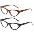 thumbnail image 2 of Designer Women Fashion Reading Glasses Cateye Round Vintage Retro Reading Glasses Cat Eyes for Women, 2 of 3