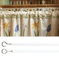 thumbnail image 6 of Washranp 78.74"White Curtain Spring Wire Hanging Cord with Self-Adhesive Hook and Screw Eyes for Net Curtain Rods, 6 of 7