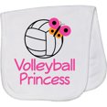 thumbnail image 2 of Inktastic Volleyball Butterfly Princess Baby Burp Cloth, 2 of 3