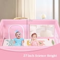 thumbnail image 2 of Baby Playpen with Mat 50x50 Inch Large Girls Pink Playpen for Babies and Toddlers 1-3 Baby Play Pen, 2 of 6