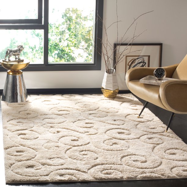Safavieh Memphis Gavin Geometric Swirls Shag Area Rug or Runner
