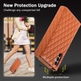 thumbnail image 3 of Phone Case for Samsung Galaxy S25 Plus Wallet Cover with Crossbody Strap and Wrist Strap, Card Slots Stand PU Leather Flip Magnetic Buckle Zipper Pocket for Galaxy S25 Plus Case Women Girls, Brown, 3 of 6