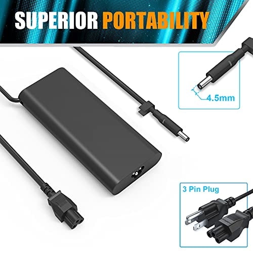 130W AC Adapter Laptop Cargador para Dell XPS 15 7590 9530 9550 9560 9