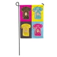 thumbnail image 1 of KDAGR Colorful Warhol Pop Telephone Andy Funky Cool Pattern Popart Garden Flag Decorative Flag House Banner 12x18 inch, 1 of 2
