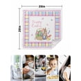 thumbnail image 4 of Easter Cloth Napkins Set of 6 Reusable Dinner Napkins, Spring Tulip Floral Rabbits Butterfly Pastoral Cocktail Napkin Washable Table Napkins for Wedding/Holiday Party/Baby Shower 20"x20", 4 of 7