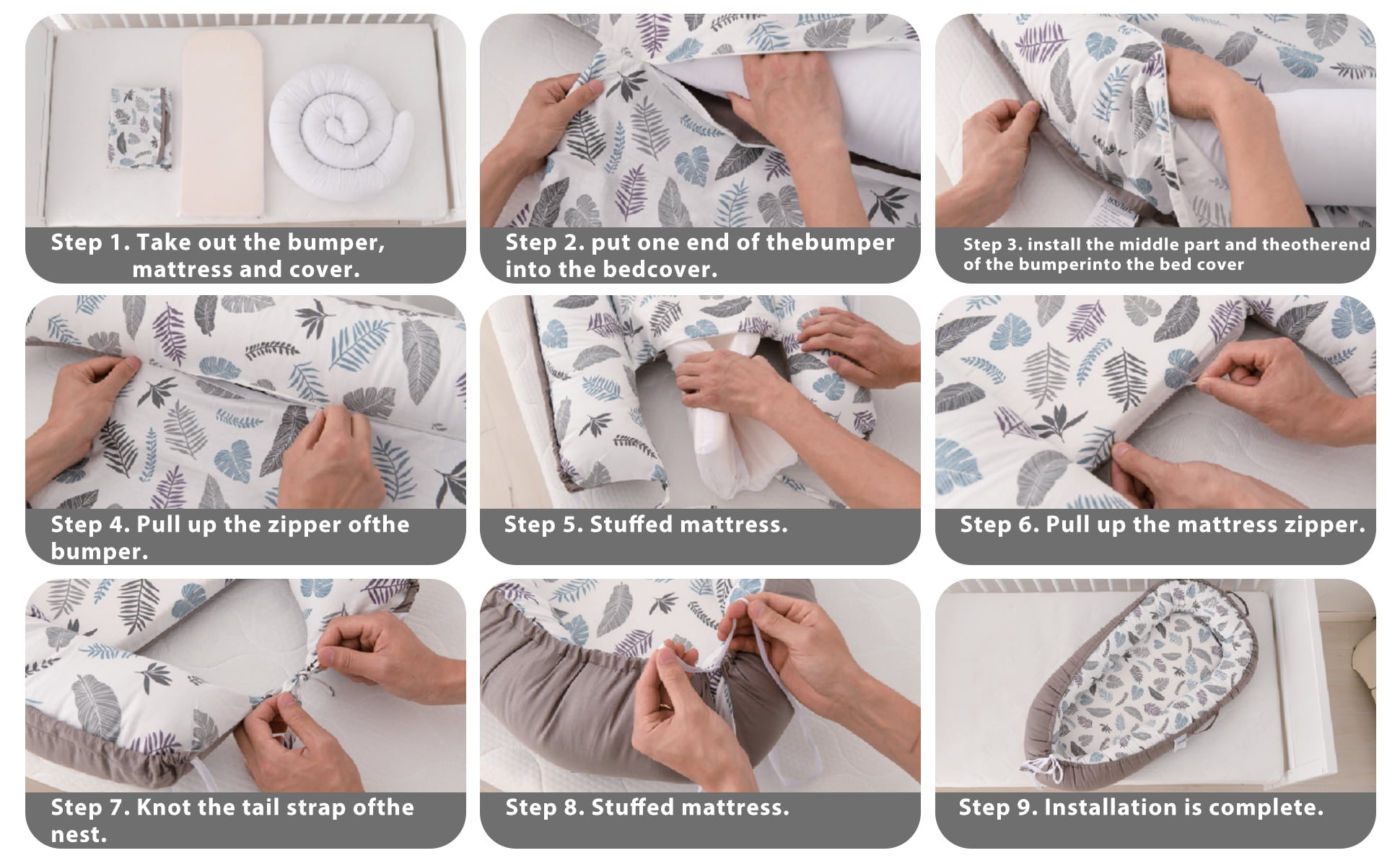 Dog Bed and Cat Bed - 100% Cotton with Foam Pet Bed for Small and Large Dogs-Grey