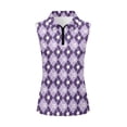 thumbnail image 5 of Knextrepoy Purple Golf Ball Women's Quarter Zip Golf Shirt Cute Sleeveless Athletic Tennis Shirts Lightweight Workout Outfits Size XS, 5 of 8