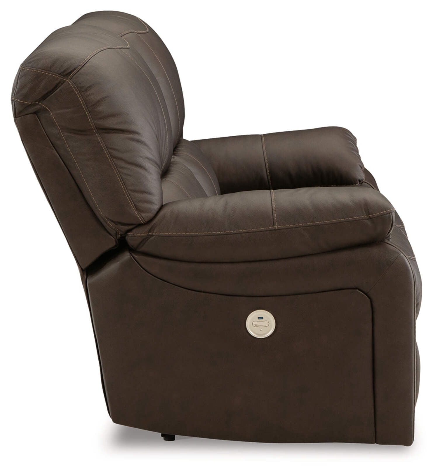 Signature Design by Ashley Leesworth Brown Power Reclining Loveseat