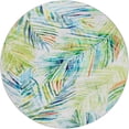thumbnail image 2 of Addison Rugs Dream Shag Premium Machine Washable Transitional Leaves Multi Round Rug, 8' x 8', 2 of 8