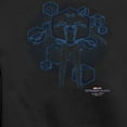 thumbnail image 2 of Men's Marvel Spider-Man: No Way Home Black Suit Blueprint  Sweatshirt Black X Large, 2 of 4