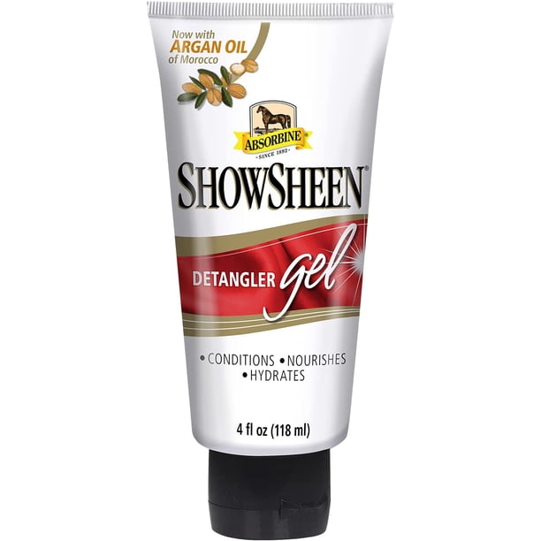 Acondicionador ShowSheen para Caballo en Gel con Aceite de Argán Desenredante 118 ml Absorbine AMG-518044
