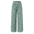 thumbnail image 3 of WILLBEST Pantalones Casuales Holgados de Pierna Ancha para Mujer con Estampado Floral para Primavera y Verano Extra Grande, 3 of 5