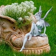 thumbnail image 4 of koolsoo Fairy Statue Decorative Figurine Lawn Backyard Angel Sculpture Landscaping Craft Brown, 4 of 9