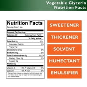 Glycerin Vegetable - 1 Gallon (10.75 lbs or 172oz net wt) - Non GMO - RSPO - Sustainable Palm Based - USP - KOSHER - PURE - Pharmaceutical Grade - safety sealed HDPE container with reseala