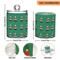 thumbnail image 5 of Yayeee 4 Pack Qtip Holder Bathroom Cotton Swab Canister with Lid Clear Dispenser Set, Christmas Trees, 5 of 6