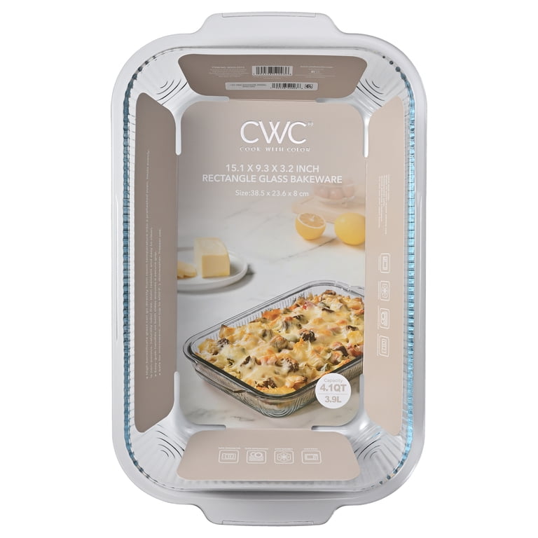Cook With Color 15.1 x 9.3 Sculpted Glass Baking Dish photo 5