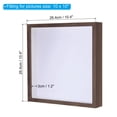 thumbnail image 2 of Uxcell 10x10 Shadow Box Frame Wooden Dried Flower Photo Frame Floating Photo Frame Brown, 2 of 6